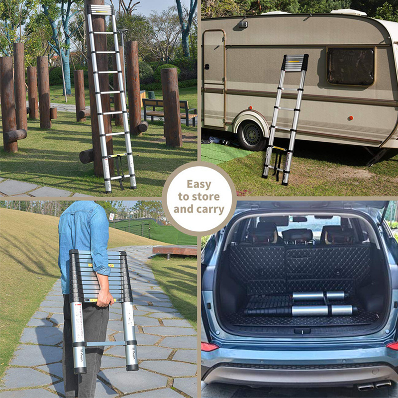 Telescopic Ladder Blanket Collapsible Ladder Foldable Slow Down Modern Aluminum Ladder Foldable Aluminum 5 Step