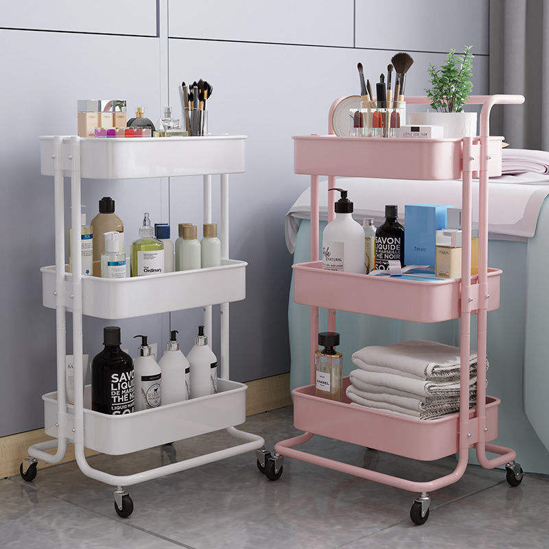 antistatic reel storage cart Storage Rack Kitchen Rolling Trolley Storage Holders Rack For Kitchen Household With Drawers Wheels