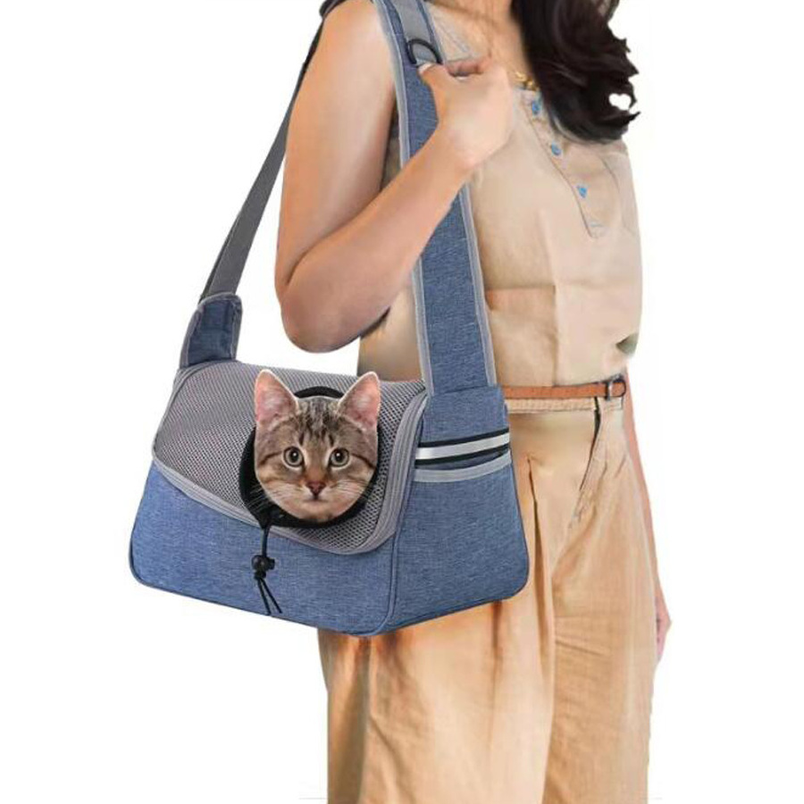 Premium Pet Sling Carrier for Small Dogs and Cats With Adjustable Strap