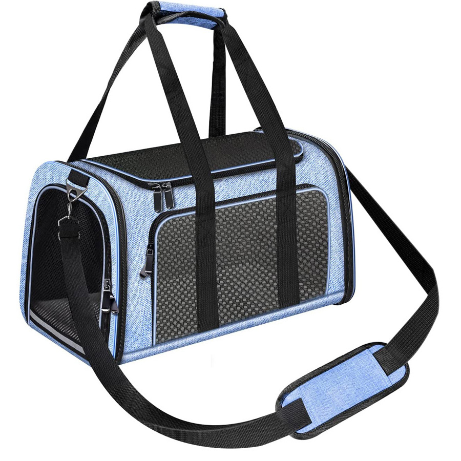 Collapsible Soft Sided Pet Carrier for Small Medium Dogs Cats Puppies