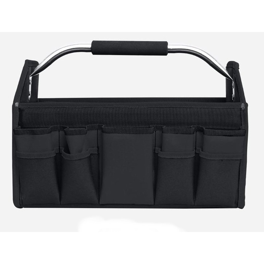 18 Inch Foldable Tool Tote Organizer Heavy Duty Multifunctional Tool Bag With Tubular Handle