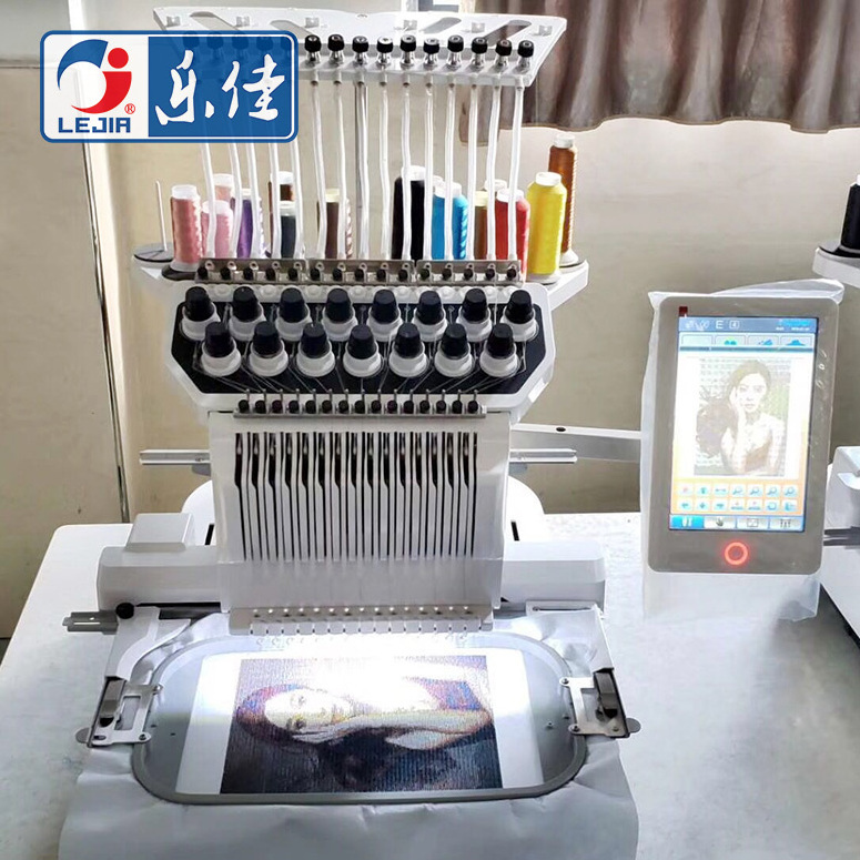 LEJIA the best embroidery machine single head embroidery machine price tajima one head embroidery machine