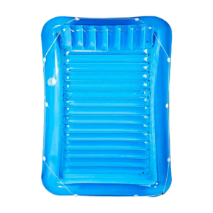 PVC Inflatable Pool Floats Boat for Adults Blow Up Tanning Bed Raft Tub with Inflatable Pillow for Family Outdoor