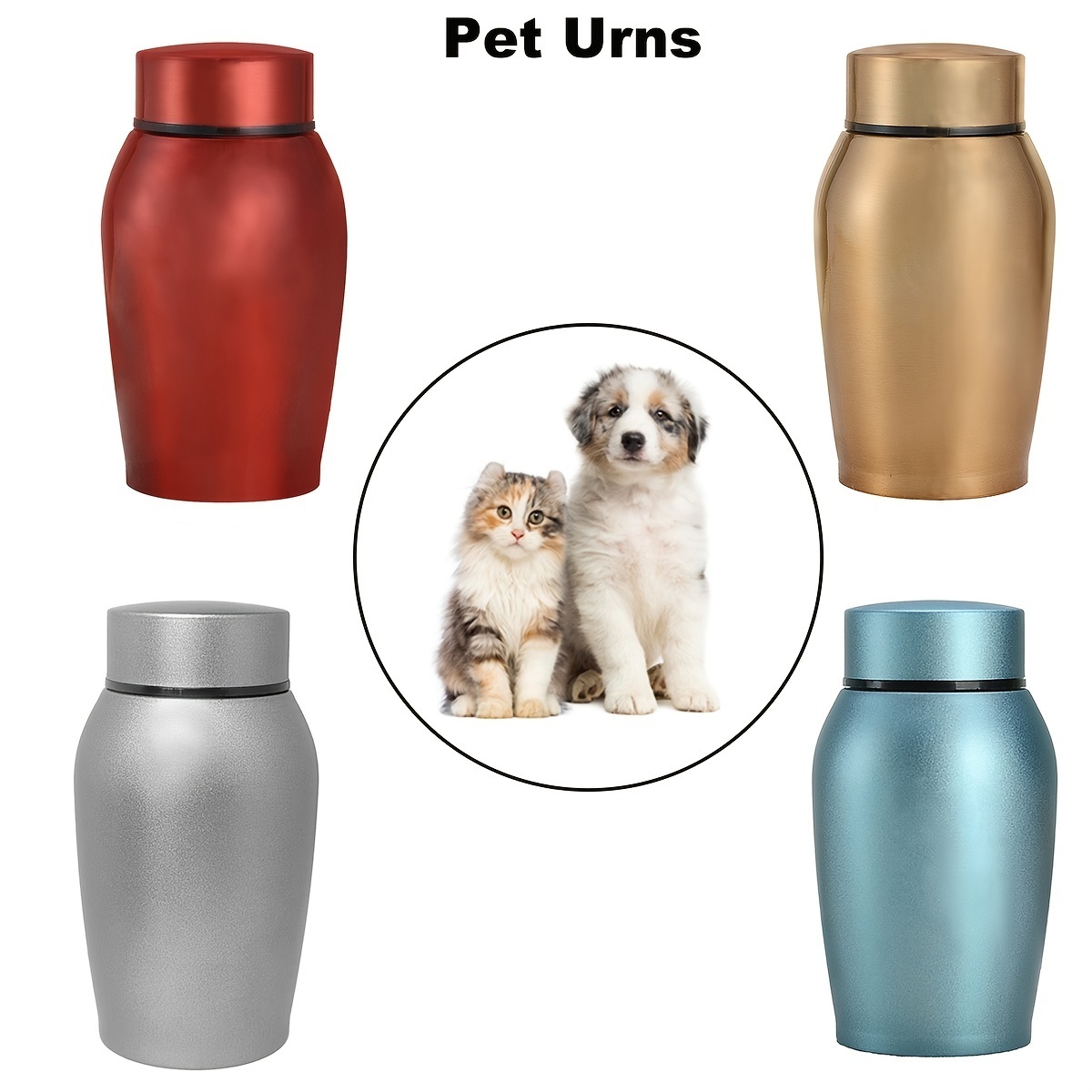 Stainless Steel pett caskets Keepsake Urns Pet Cremation Urns for ashes animal urns funeral