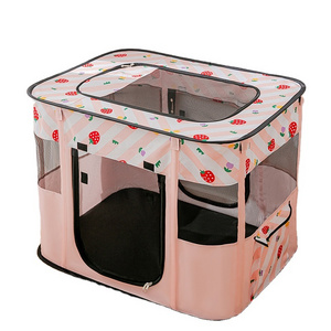 Portable Foldable Pet Playpen Collapsible Crates Kennel Playpen for Dog cat and Rabbit and Travel Playpen Outdoor or Indoor