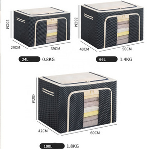 Wholesale Home Foldable Fabric Storage Organization Boxes Collapsible Oxford Cloth Storage Organizer For Clothes