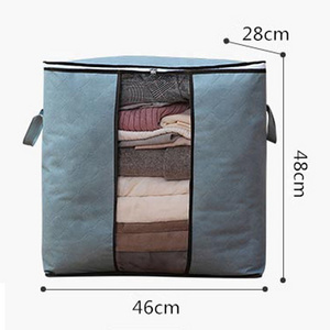 Andeya Clothing Storage Bag Cube Storage Boxes Organizer For Home High-Capacity Cotton Quilt Bag Clothes