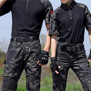 Half-sleeved camouflage outdoor training uniform