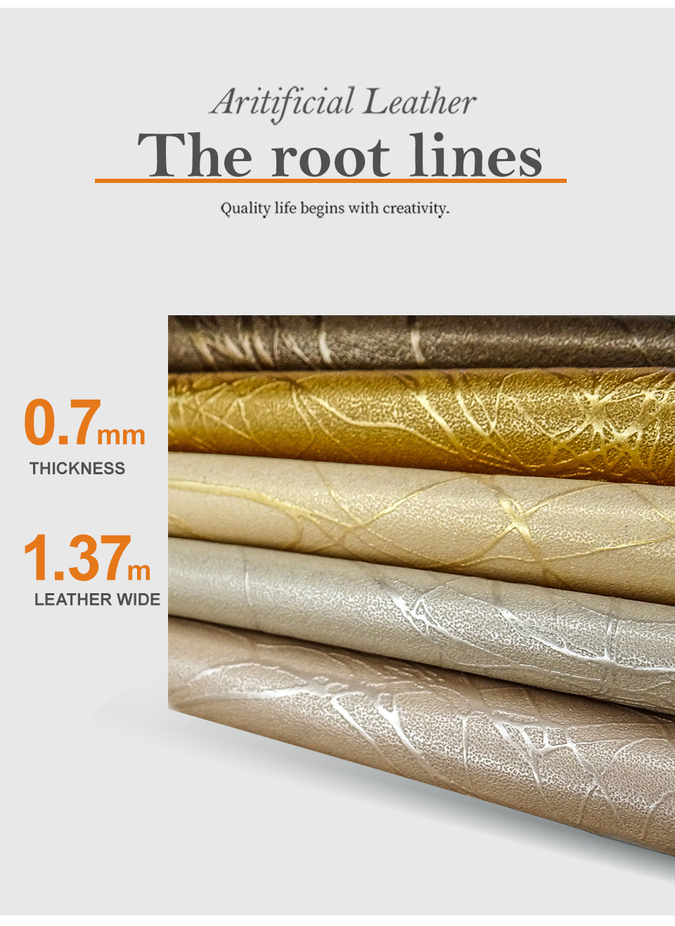 140cm 0.77mm Embossed PVC Faux Synthetic Leather for Leather Products Making