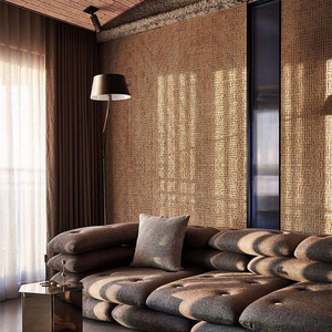 Natural Wallpaper AQ90 Home Decoration Grasscloth Raw Hemp Wallpaper Natural Material Wallpaper