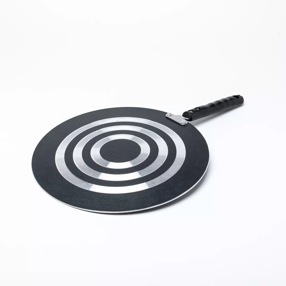 30cm  Crepe pan aluminum tawa non stick coating pizza pan with bakelite handle