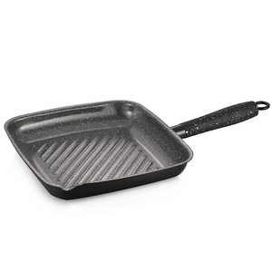 Best quality carbon steel outdoor square grill pan gas griddle flat top griddle gas with Bakelite Handle