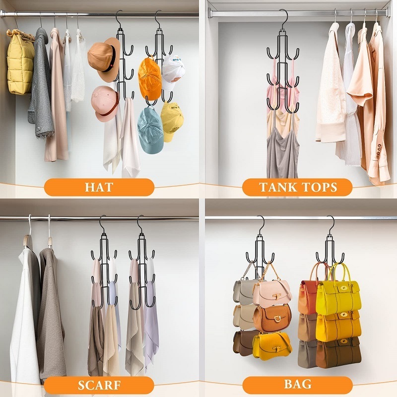 Purses Hanger Organizer Metal Purse Holder Space Saving Bag Storage Hook for Hanging Handbags