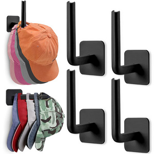 No Drilling Hat Holder Storage Organizer Hat Rack Adhesive Hat Hooks for Wall