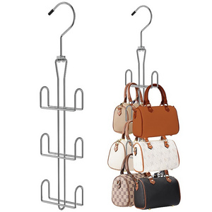 Purse Hanger Organizer Rotatable Metal Bag Organizer Purse Holder for Closet