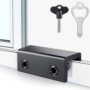 4/6/8 Sets Security Locks Sliding Window Locks With Key for Vertical Horizontal Sliding Windows Doors