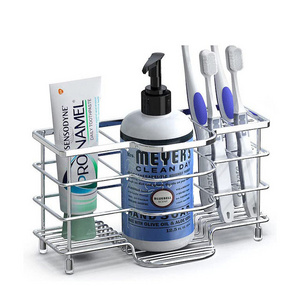 Good Price Bathroom Tooth Brush Stand 6 Slots Organizer Stainless Steel Toothbrush Holder