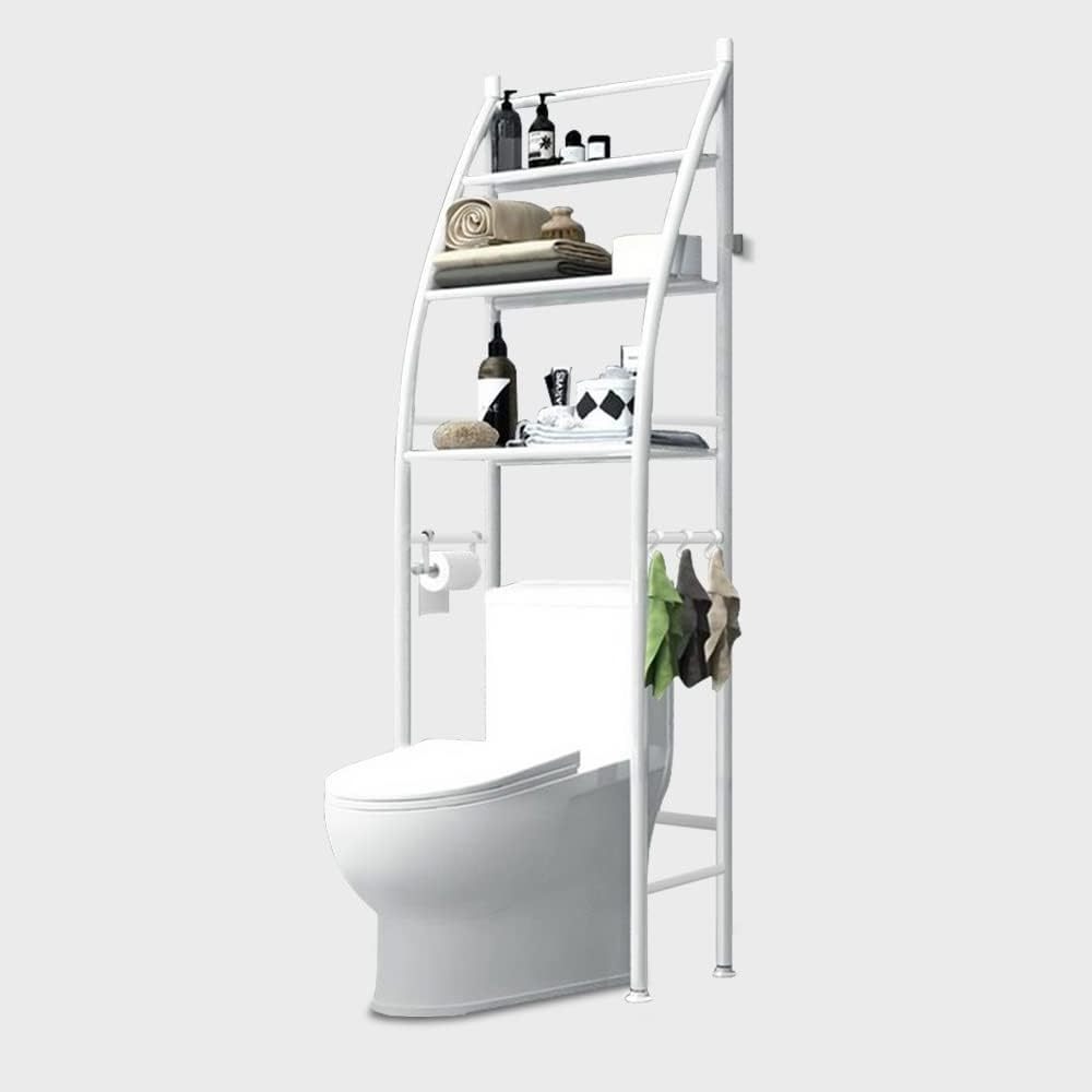 Toilet Rack Bathroom Corner Stand Storage Organizer Accessories 3 Shelf Bathroom Rack For Toilet Storage