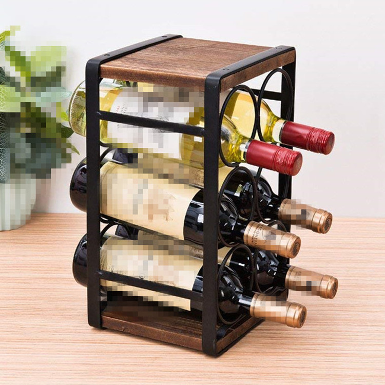 3 Tier Wine Rack Countertop Cabinet Wine Holder Storage Shelf for Home Bar Pantry Wine Cellar Basement