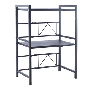 Expandable Microwave Oven Rack Shelf 2 Tiers Microwave Stand Countertop Organizer For Kitchen