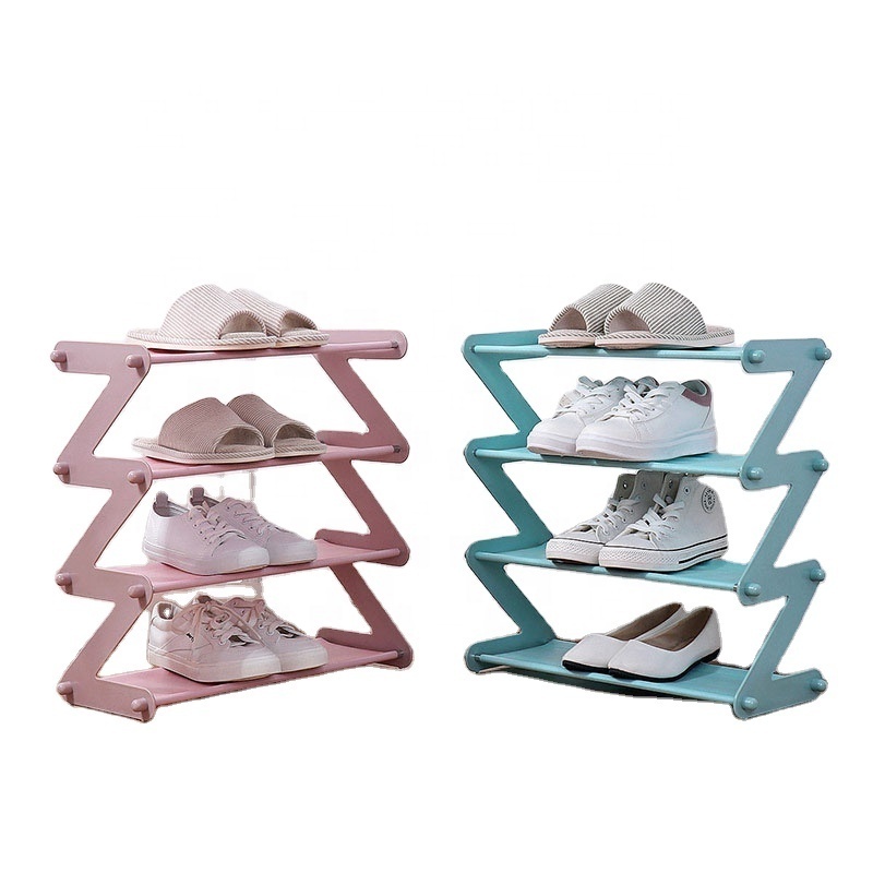 Creative Z-type Shoe Rack Multi-layer Simple Z-type Assembly Household Simple Storage Rack Cloth Dust Shoe Rack