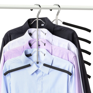 Space Saving Clothes Hanger Non Slip Padded Coat Hanger 5 Layers Sweater Shirt Hanger Closet Storage Organizer