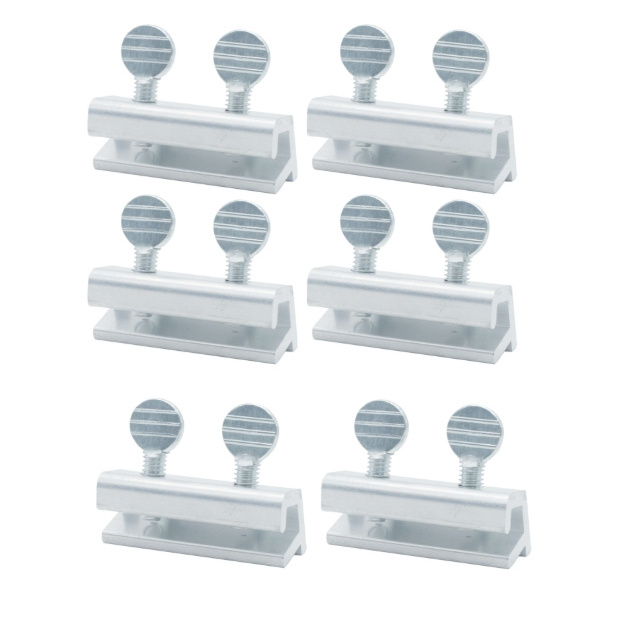 10 Sets Adjustable Aluminum Double Glass Windows Lock Vertical Window Stopper For Child Home Safety