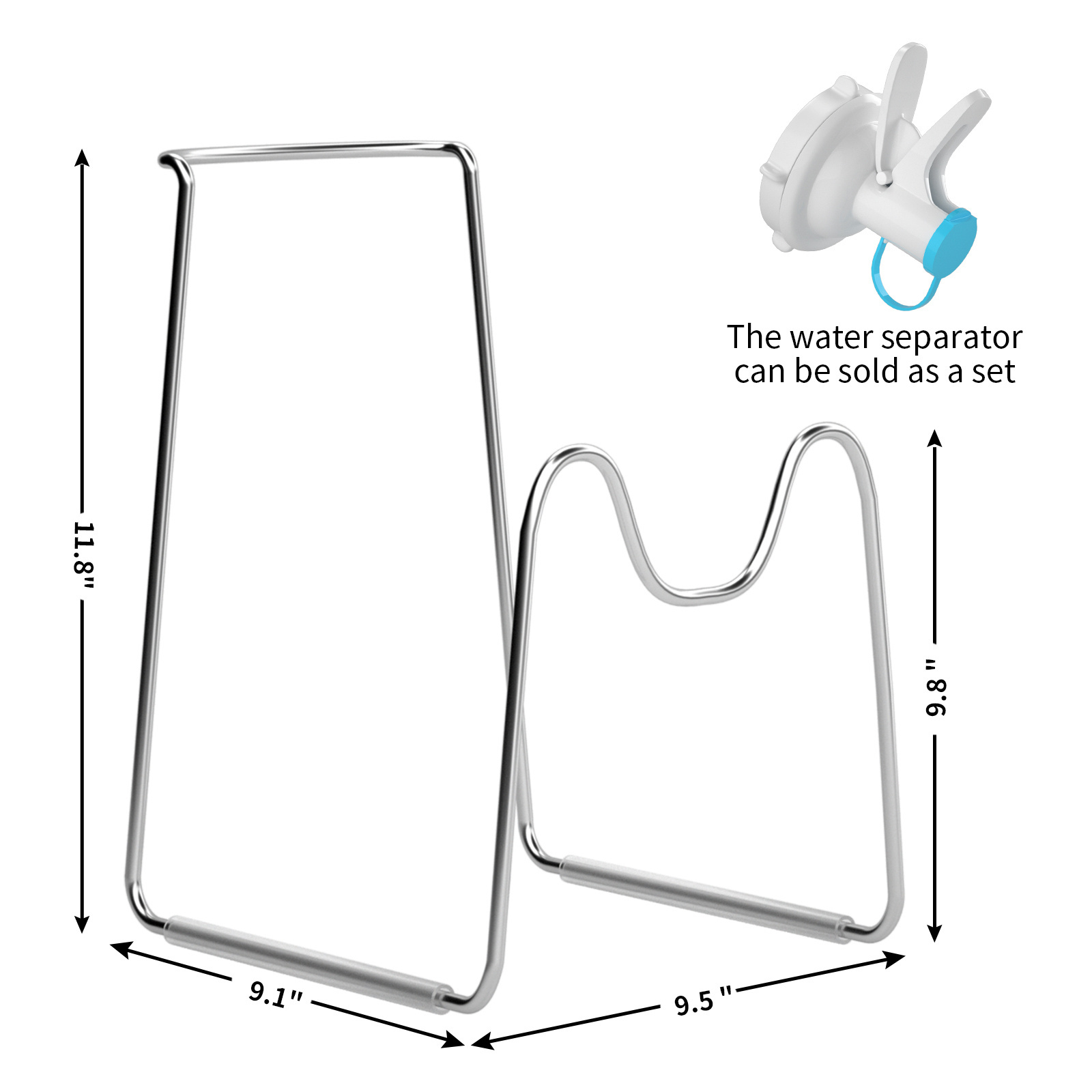 Wholesale Supply Counter Metal Water Bottle Stand Rack Holder for 3 and 5 Gallon Water Bottle