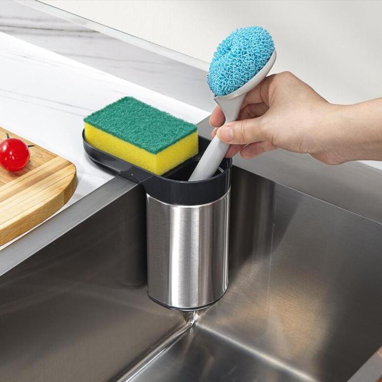 Kitchen Gadgets Hanging Soap Caddy Drain Organizer Kitchen Sink Sponge Holder