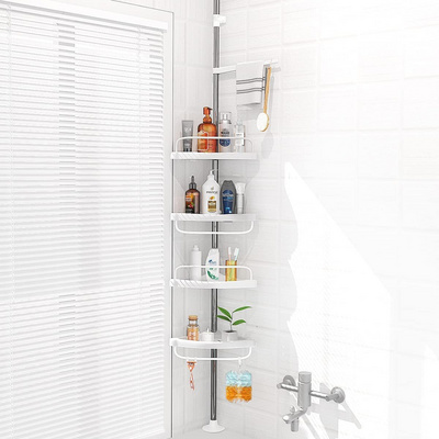 Toilet Corner Shelf Storage Rack Bathroom Stainless Steel Corner Rack Wall Mounted Shower Caddy Organizer