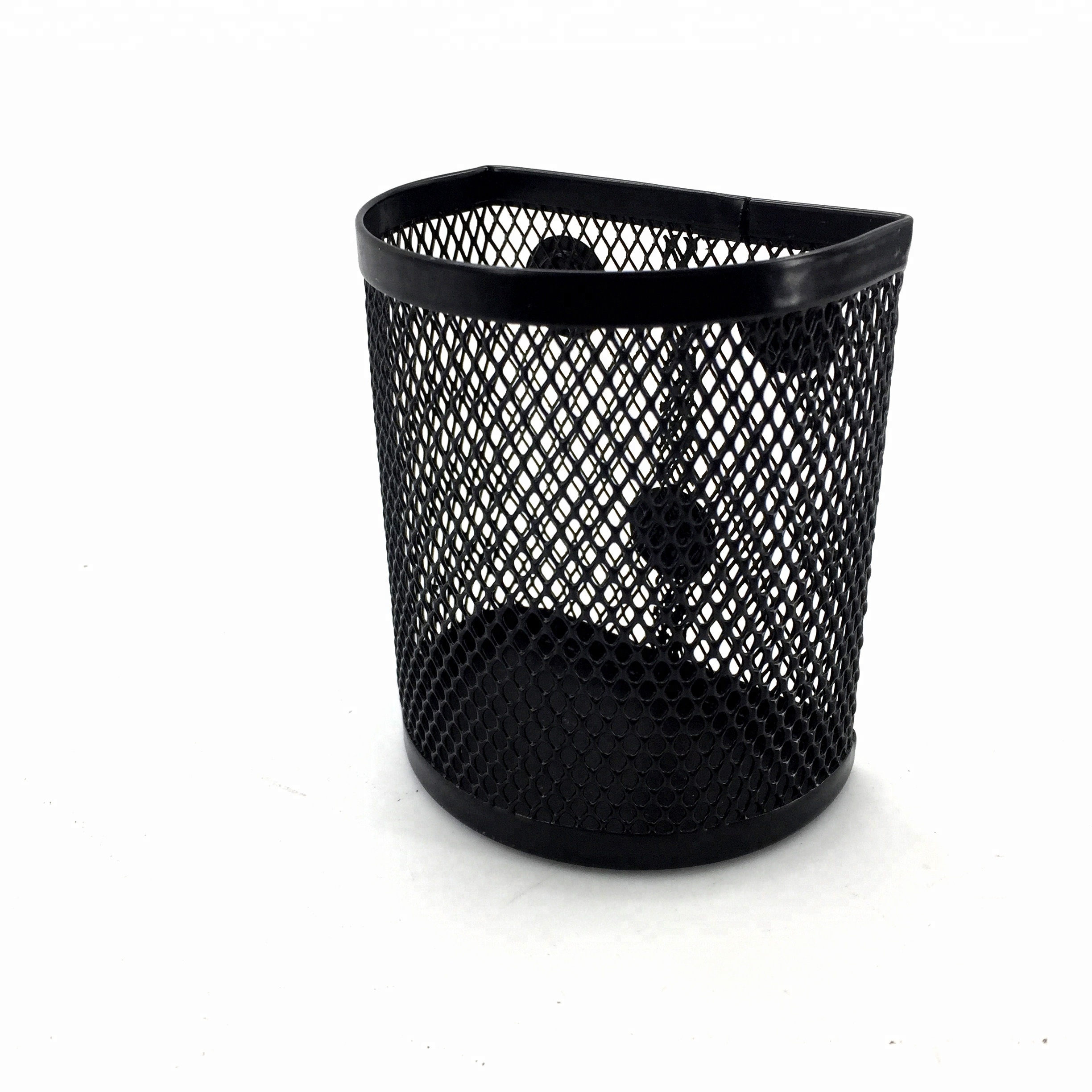 Amason Hot Sale Metal Mesh Magnetic Semicircle Pen Holder Storage Metal Pen Holder For Office