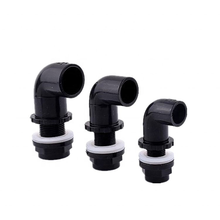 Black PVC Pipe Aquarium Butt Fish Tank Drain Joints Home DIY Tube  Water Drainage Connectors