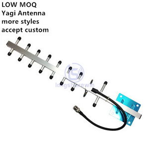 MOQ 1 Factory Price Waterproof 18dBi 698-2700Mhz 4G LTE External wifi Antena Outdoor 4G Yagi Antenna for signal booster repeater