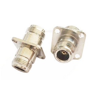 wholesale price Flange Mount female to female jack 4 hole flange Panel installation RF coaxial  N Connector