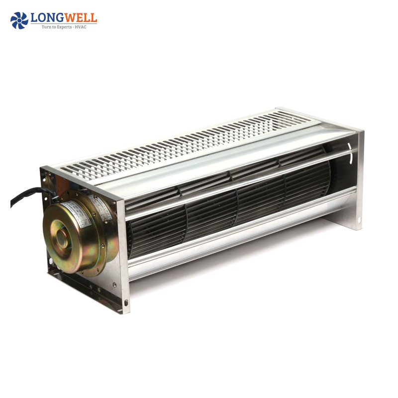 Low Noise 220V cross flow fan high speed AC tangential blower fan DC 12V 24V double cross flow fan for air curtain,heating,oven