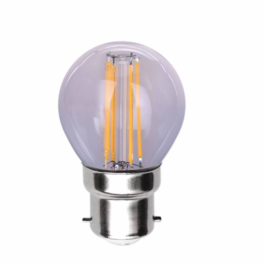 Longyue G45 Led Filament Bulb 4w 6w Home Cafe Hotel Vintage Edison Clear Amber Gold Glass Tubular Light