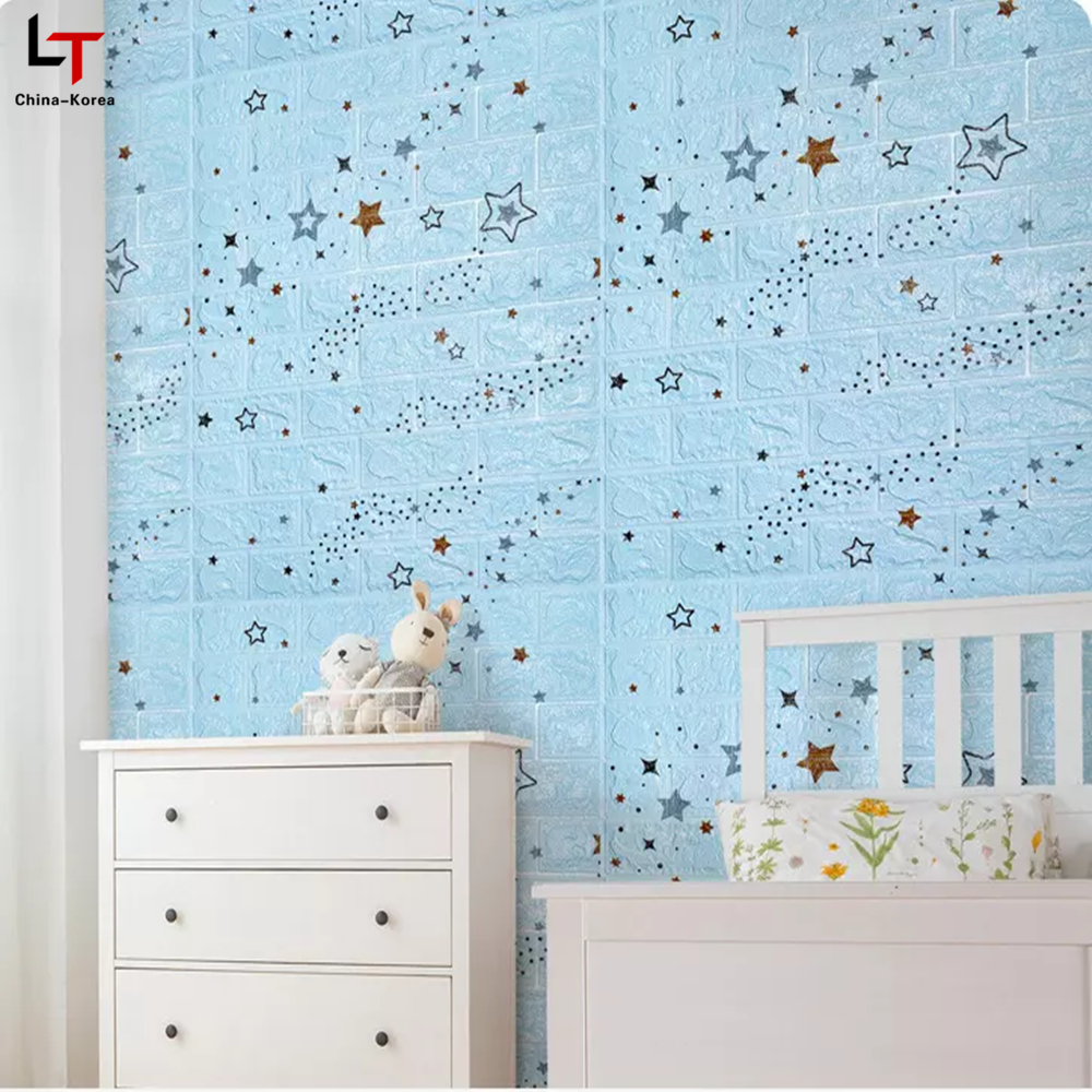 Longtime 3D Cartoon Wall Sticker For Kids Room Baby Girl Room Decorative Stickers Nursery Bedroom Wall Decal Cladding Home Decoration