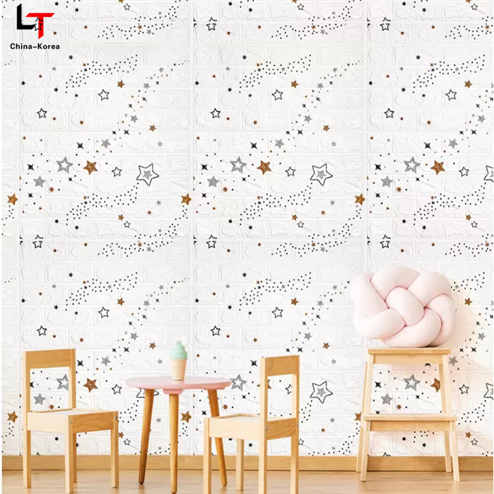 Longtime 3D Cartoon Wall Sticker For Kids Room Baby Girl Room Decorative Stickers Nursery Bedroom Wall Decal Cladding Home Decoration