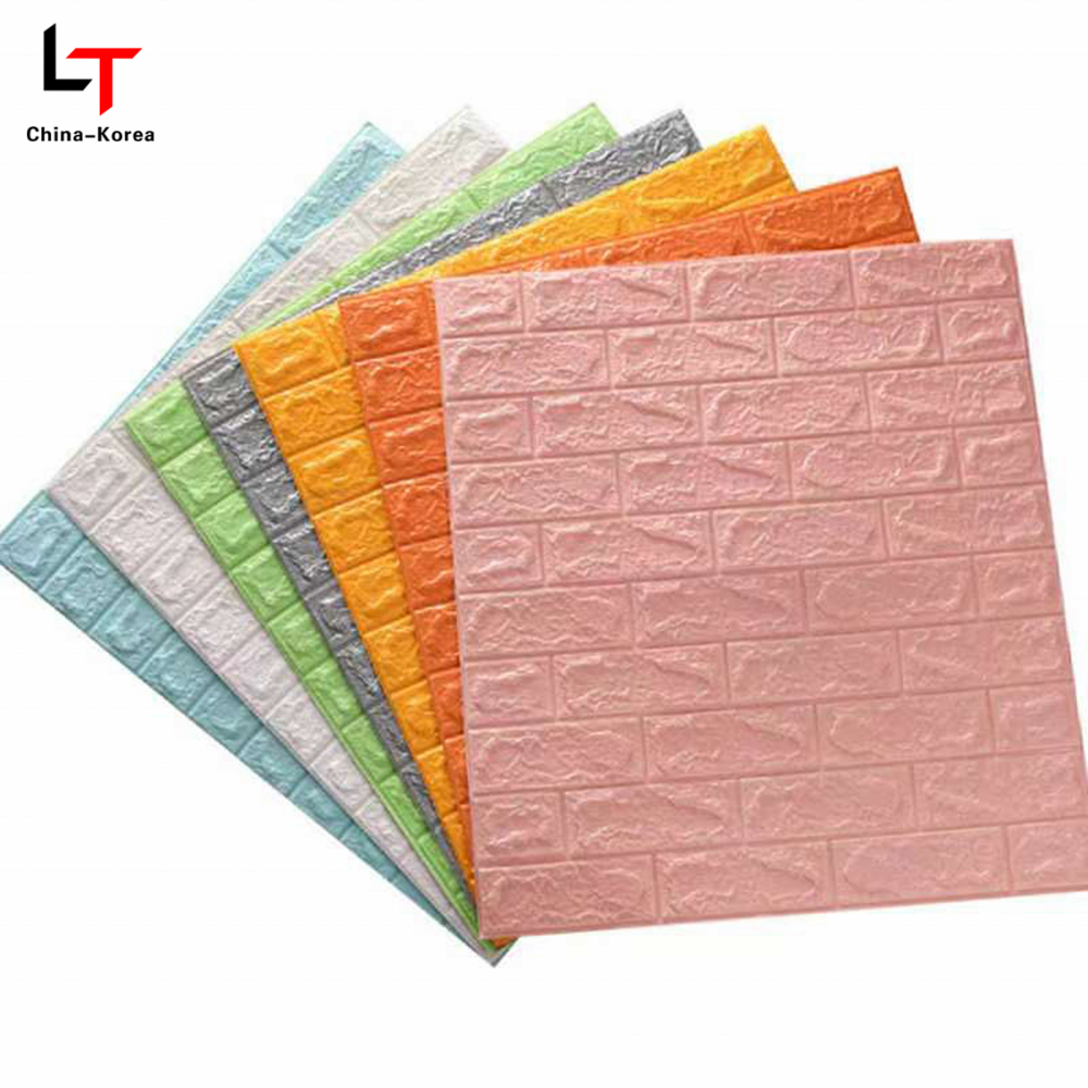 Longtime New Style 3D Foam Wall Tile Decor Design Brick Foam Panel Sheet Self Adhesive Tile Sheet Wallpapers Wall Decoration,hotel CN;SHN