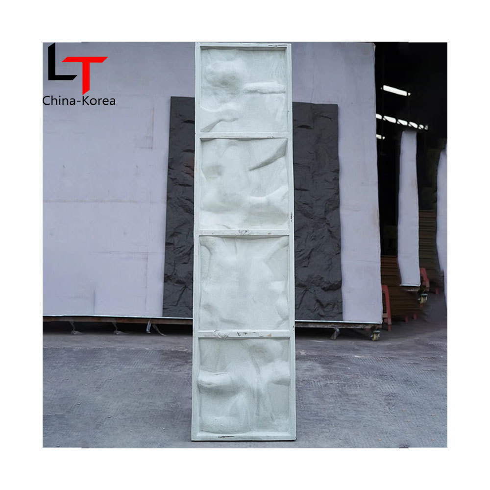 Longtime New arrive pillar panel pu stone column wraps decorative artificial 3d pu faux pu stone