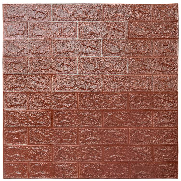 Longtime Pink White PE 3D Wall Panels  Brick Wallpaper Foam Wall Stickers for Home Decoration