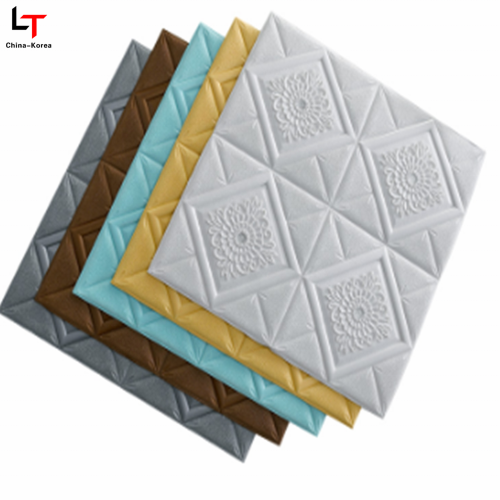 Self adhesive luxury vinyl  3d foam bricks peel and sticker wallpapers/wall coating for 3d home decoration