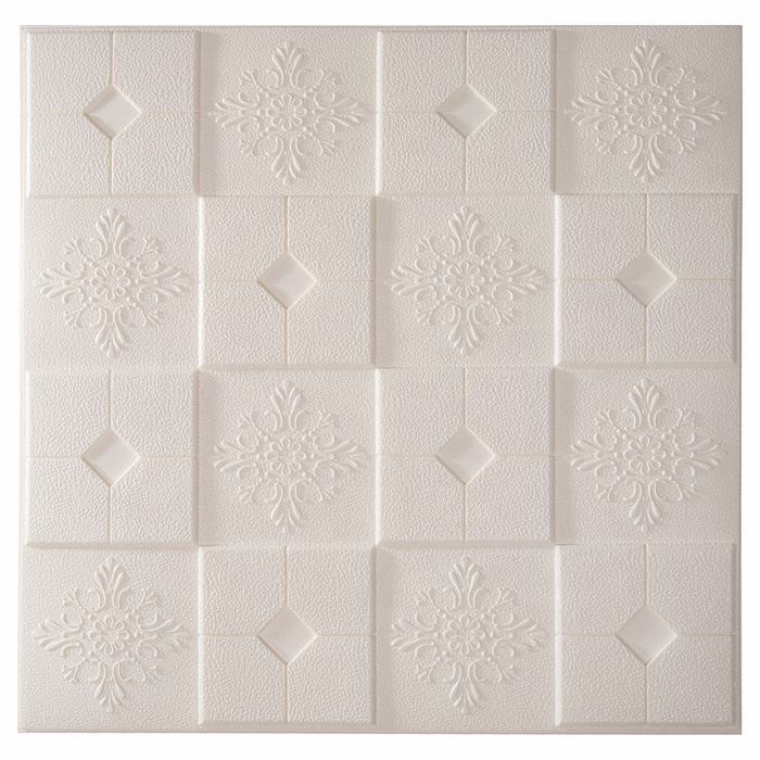 Longtime Pink White PE 3D Wall Panels  Brick Wallpaper Foam Wall Stickers for Home Decoration