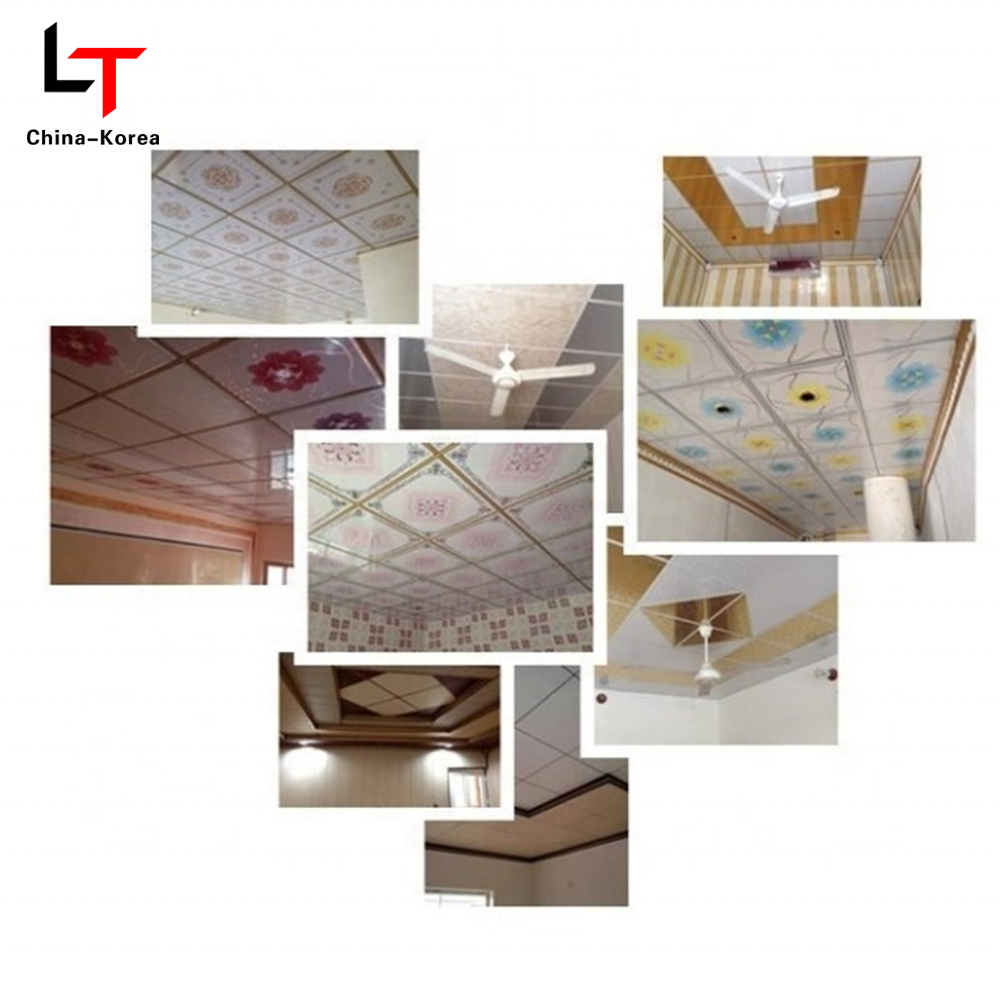 Longtime High quality pvc panel wall and ceiling decoration materials laminas pvc cielo raso en pvc