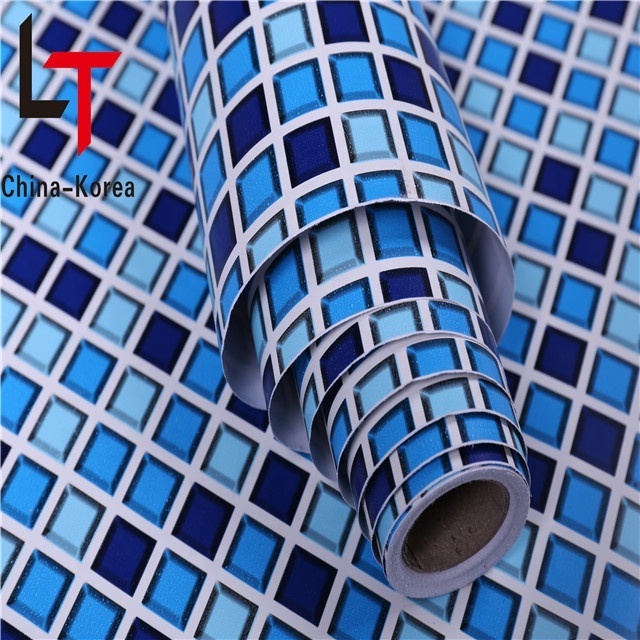 Longtime Waterproof PVC self adhesive wallpaper for bathroom