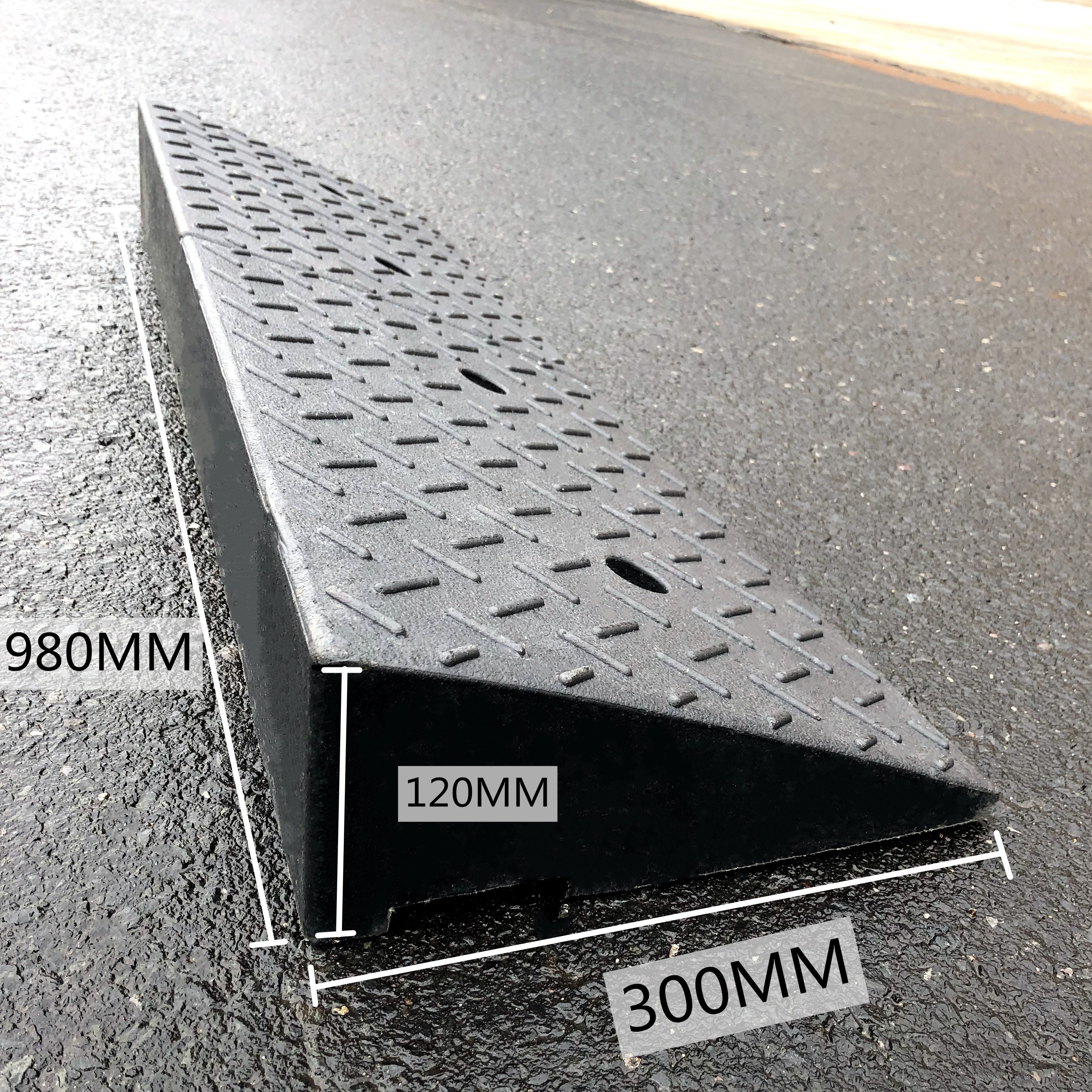 980*300*120mm Good Quality Threshold Garage Wheel Chair Car Road Driveway Rubber Kerb Curb Ramp