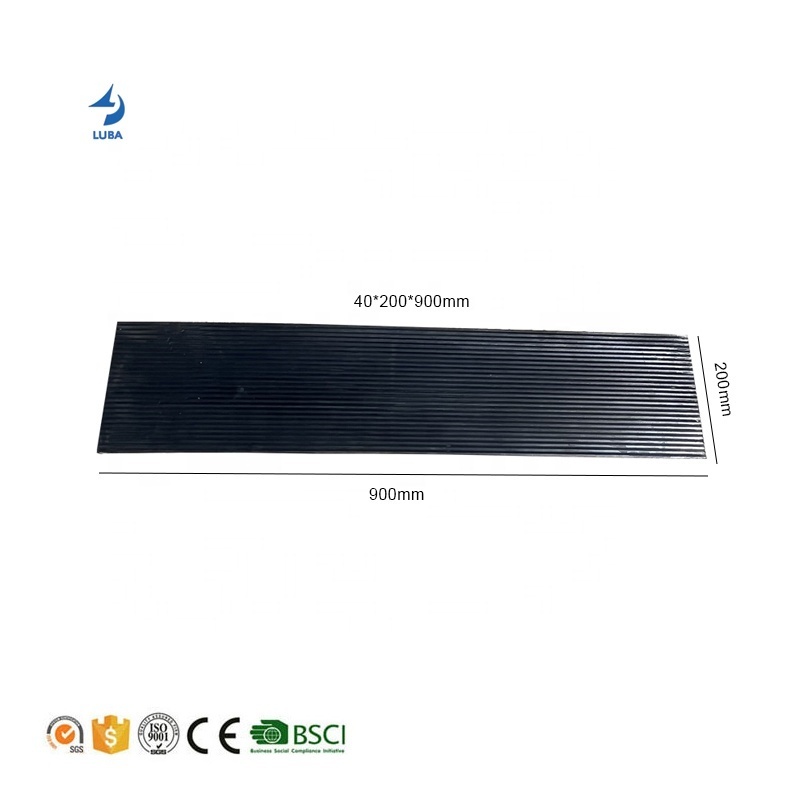 40*200*900mm Hot Sale Traffic Parking Car Rubber Durable Curb Ramps Threshold Kerb Ramp