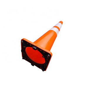 900mm Tall New Pvc Black Base Road Safety Pvc Orange Traffic Cone