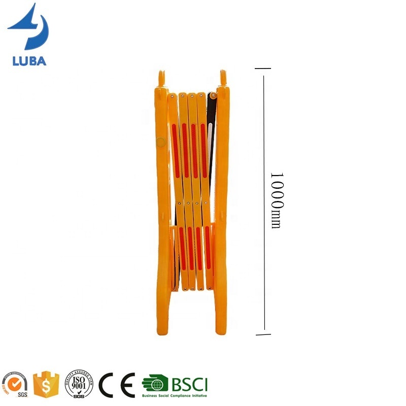 Plastic Portable Road Traffic Fence Expandable Gate Road Safety Expandable Barrier