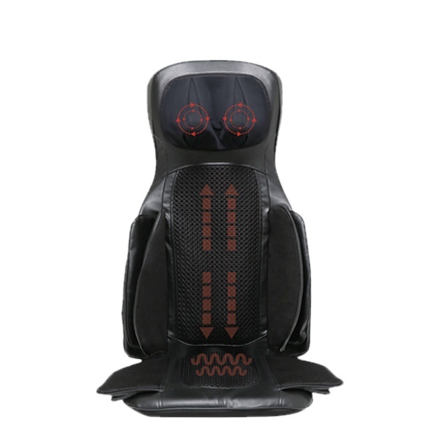 LUYAO Electric Vibrating Massage Chair Cushion Shiatsu Deep Kneading Heated Neck and Back Car Seat Massager with air pressure